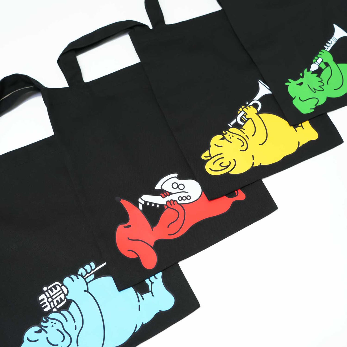 【期間限定！ 10/25 まで販売中】 〈COLOR-DOG〉 2PCS FLAT TOTE SET（送料無料）