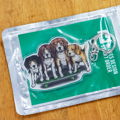 【数量限定！】80s VINTAGE DOG キーホルダー/全4犬種（送料無料）