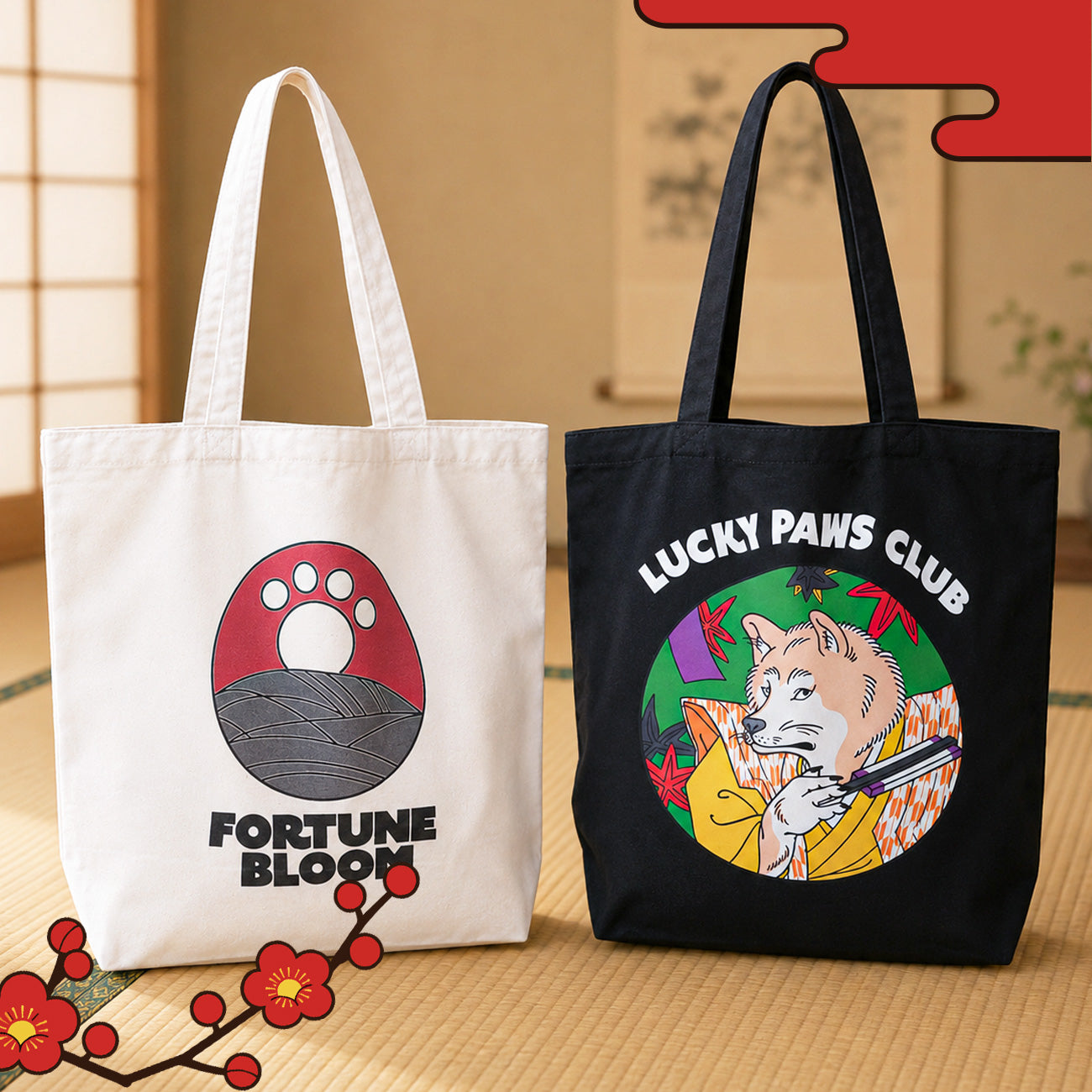 【6/22まで期間限定！】LUCKY PAWS - TOTE / トートバッグ