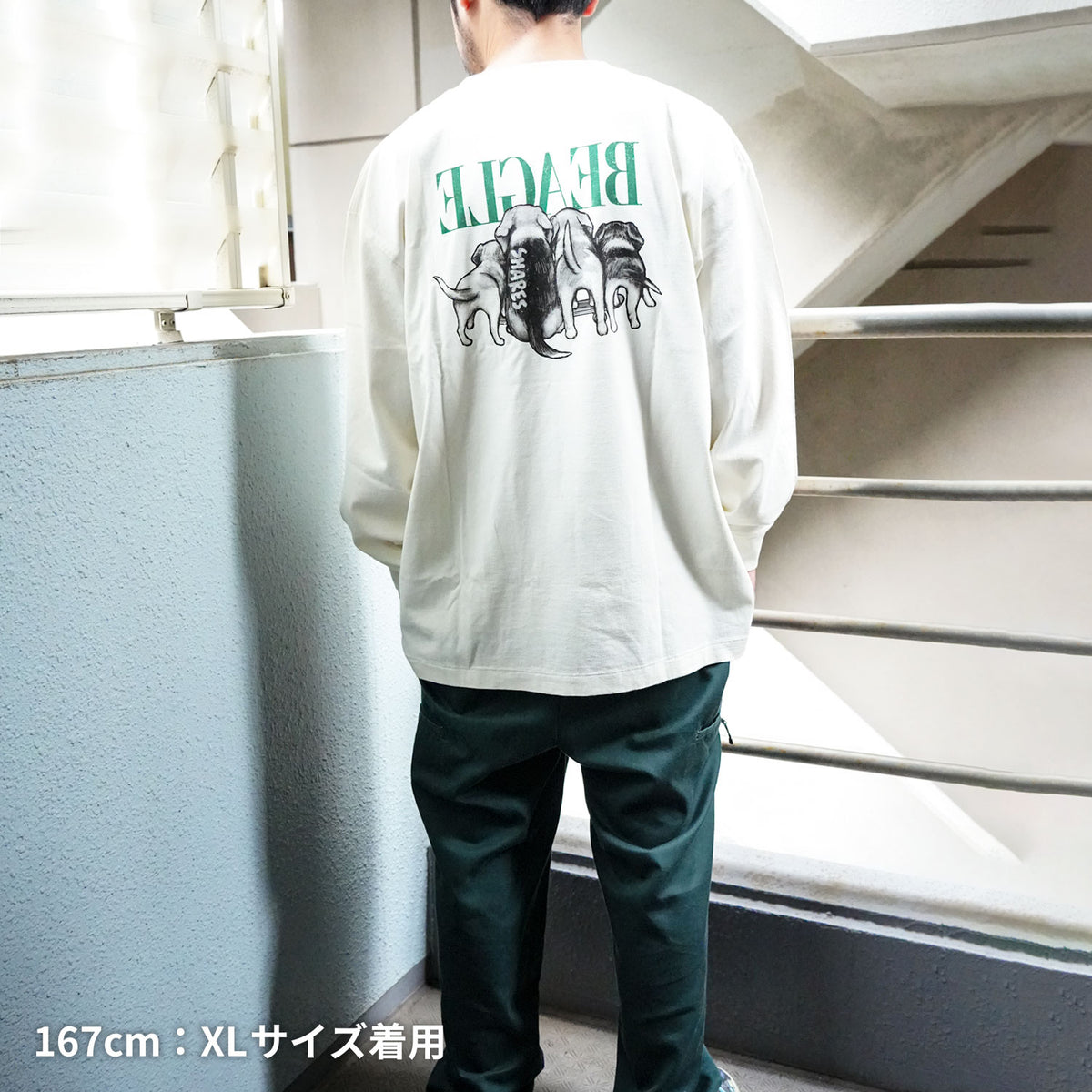 80s VINTAGE DOG  / 長袖Tシャツ【数量限定キーホルダー付き】