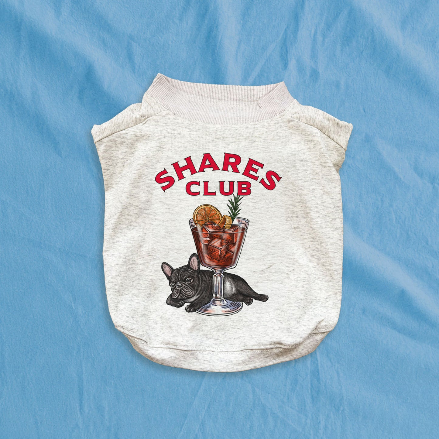 【期間限定！ 7/26 まで販売中】RUUU 描きおろし 〈 SHARES CLUB〉DOG T-SHIRTS/ 犬用 T シャツ