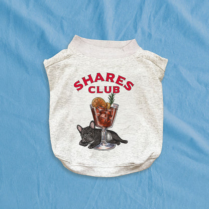 【期間限定！ 7/26 まで販売中】RUUU 描きおろし 〈 SHARES CLUB〉DOG T-SHIRTS/ 犬用 T シャツ