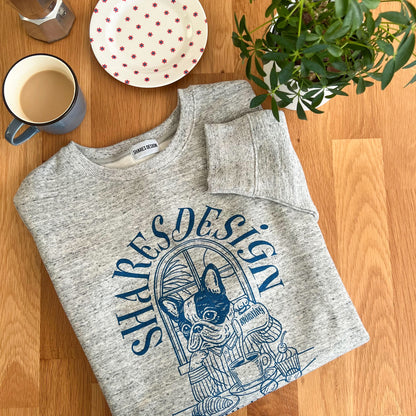 “THE DAY in Slow Time”レディースオーバーサイズスウェット（裏起毛）art by RUUU.