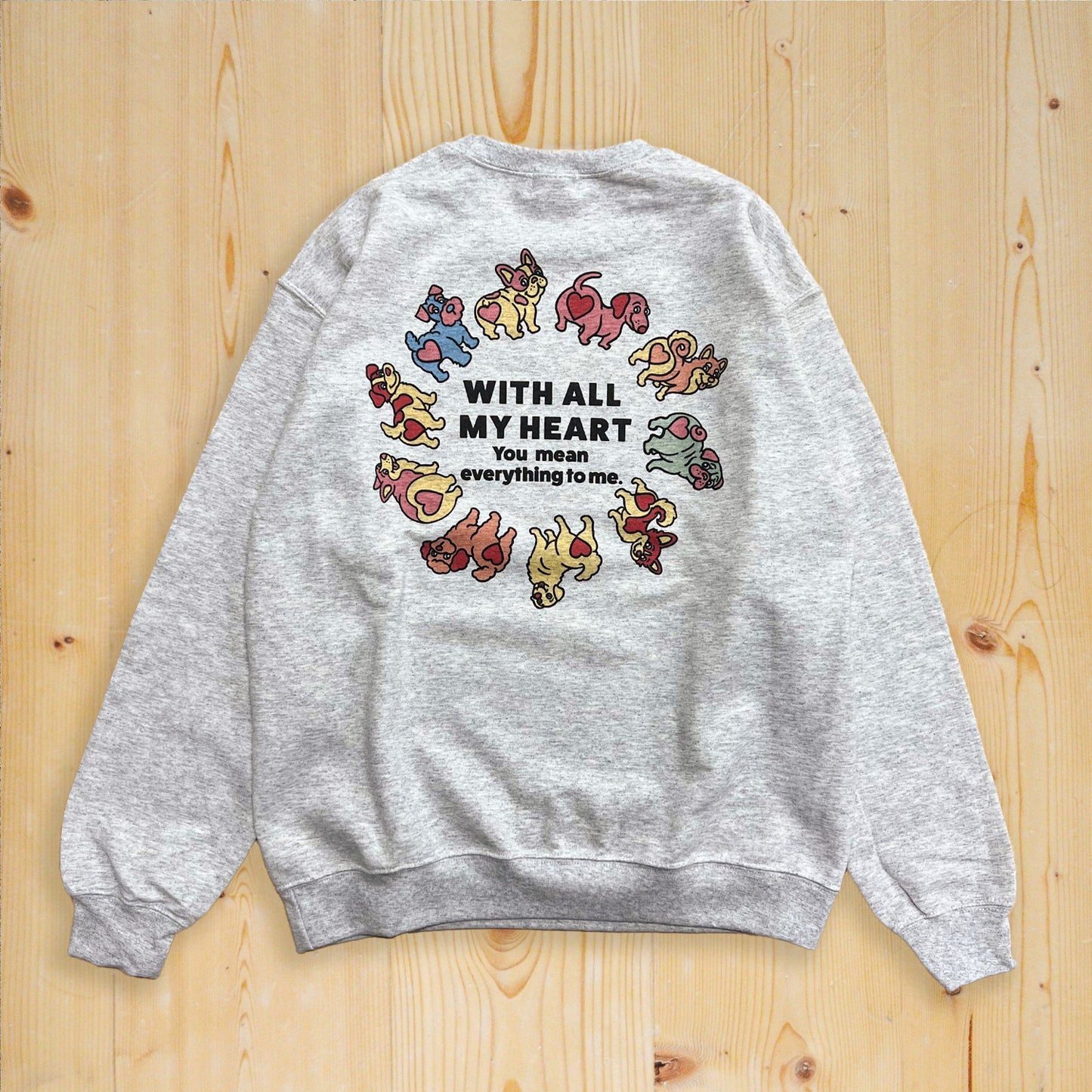 【期間限定！ 2/23 まで販売中】 〈 MY HEART♡〉 SWEAT TRAINER/ スウェットトレーナー（裏起毛）