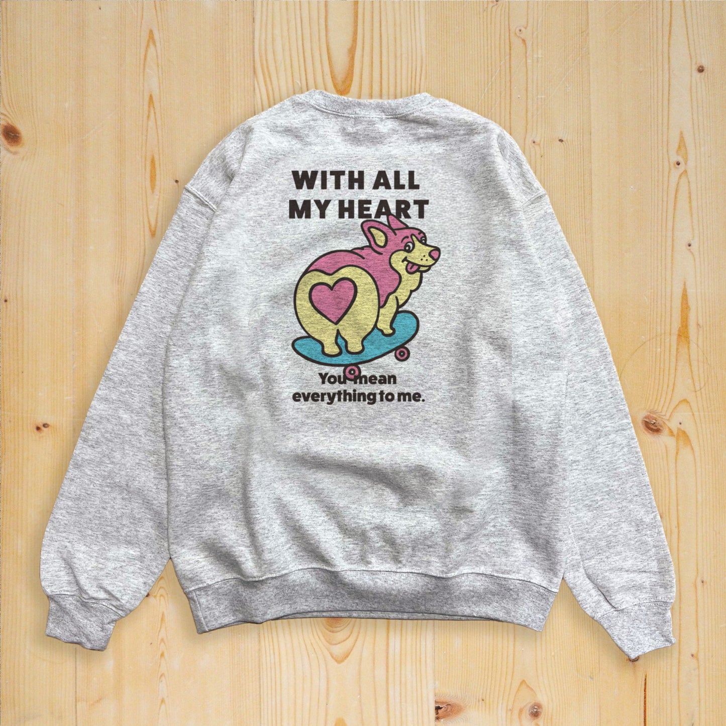 【期間限定！ 2/23 まで販売中】 〈 MY HEART♡〉 SWEAT TRAINER/ スウェットトレーナー（裏起毛）