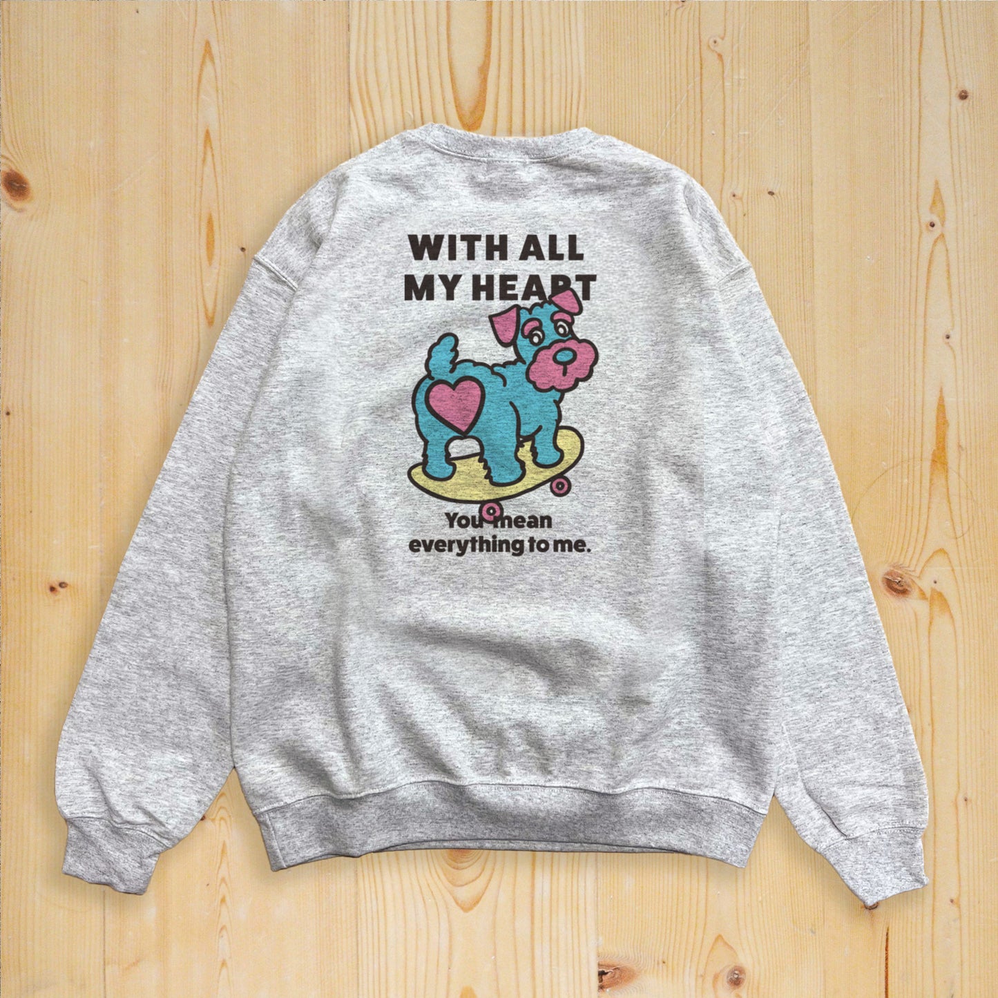 【期間限定！ 2/23 まで販売中】 〈 MY HEART♡〉 SWEAT TRAINER/ スウェットトレーナー（裏起毛）