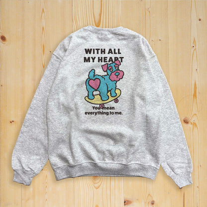 【期間限定！ 2/23 まで販売中】 〈 MY HEART♡〉 SWEAT TRAINER/ スウェットトレーナー（裏起毛）