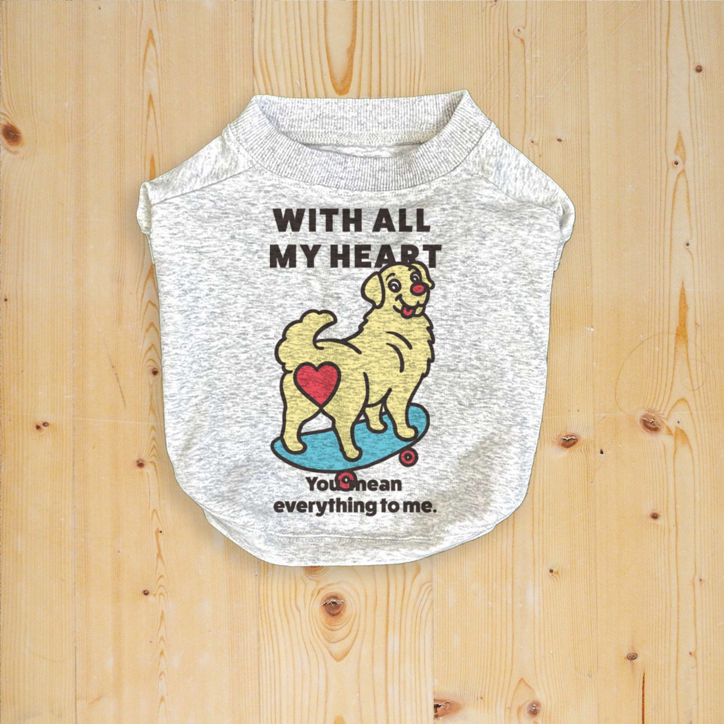 【期間限定！ 2/23 まで販売中】 〈 MY HEART♡〉 DOG T-SHIRTS/ 犬用 T シャツ