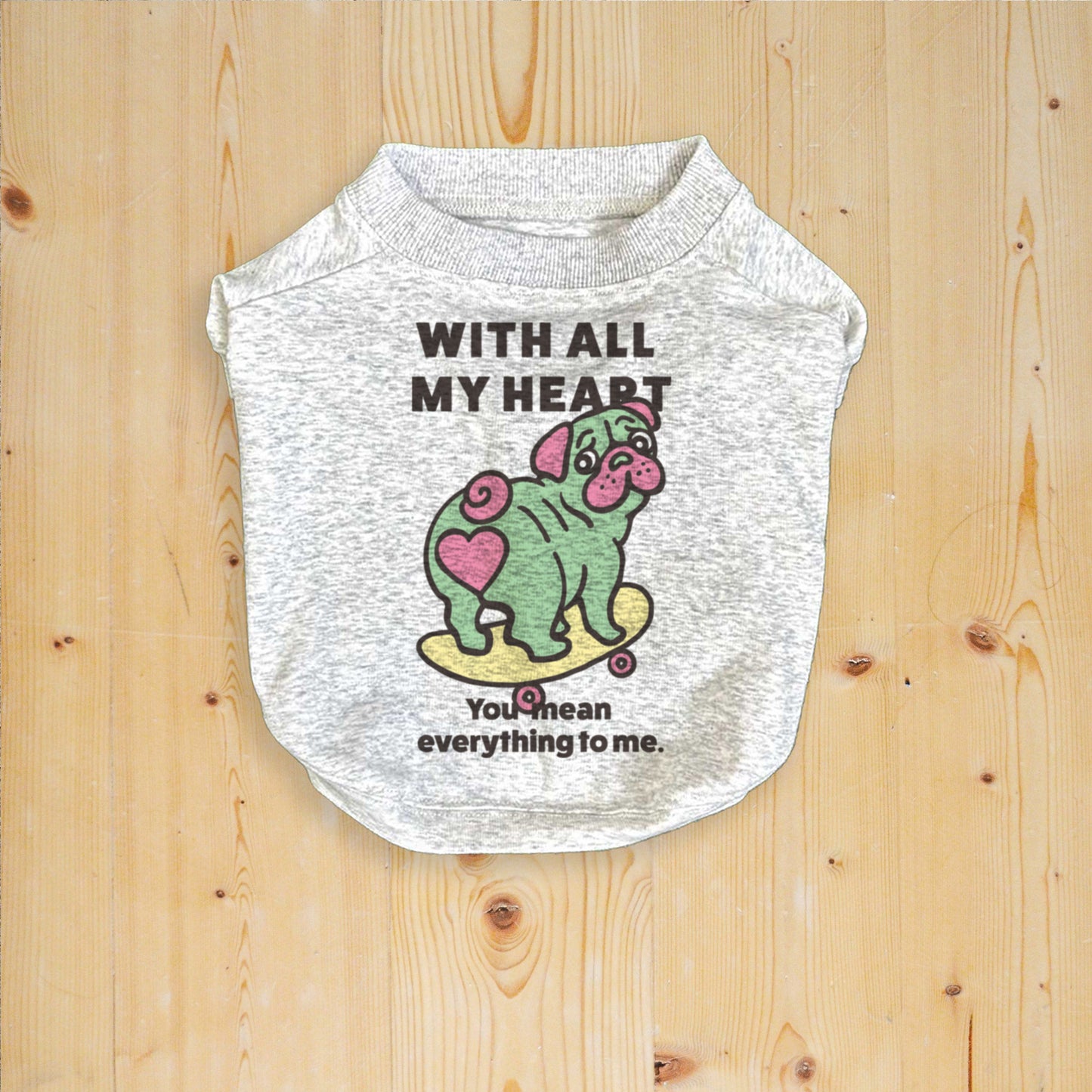 【期間限定！ 2/23 まで販売中】 〈 MY HEART♡〉 DOG T-SHIRTS/ 犬用 T シャツ