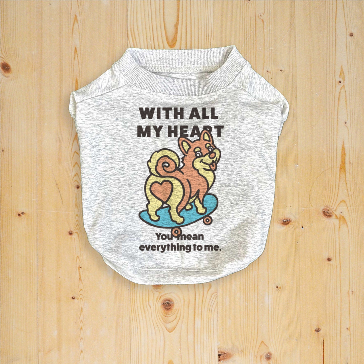 【期間限定！ 2/23 まで販売中】 〈 MY HEART♡〉 DOG T-SHIRTS/ 犬用 T シャツ