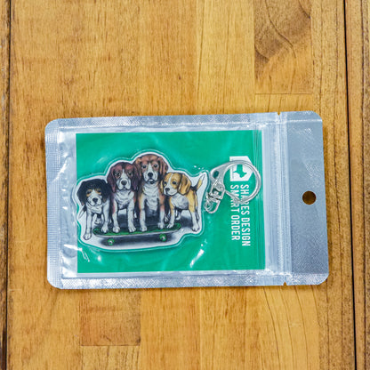 【数量限定！】80s VINTAGE DOG キーホルダー/全4犬種（送料無料）