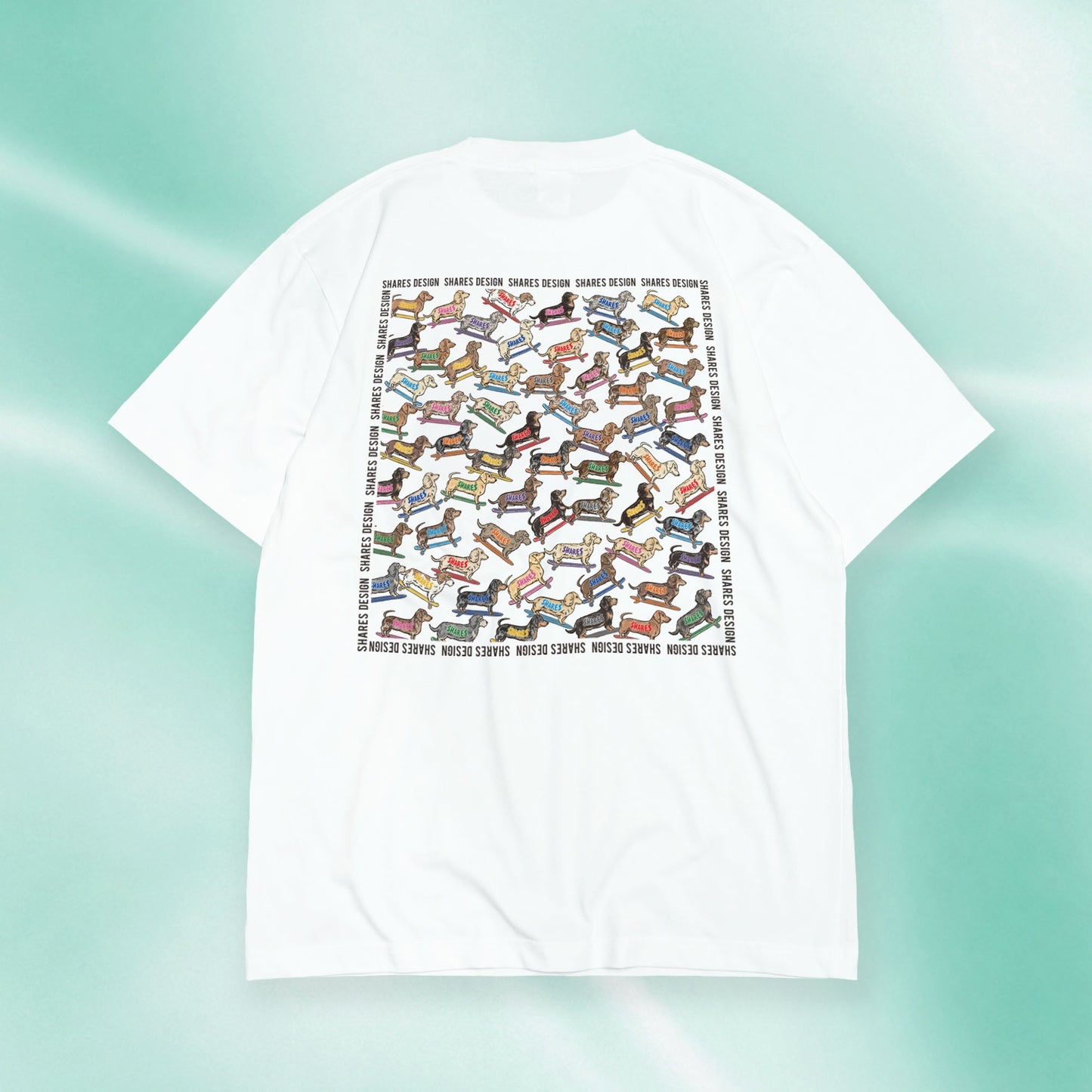 【全4犬種】ALL OVER COOL DRY TEE / 総柄 - 接触冷感 Tシャツ