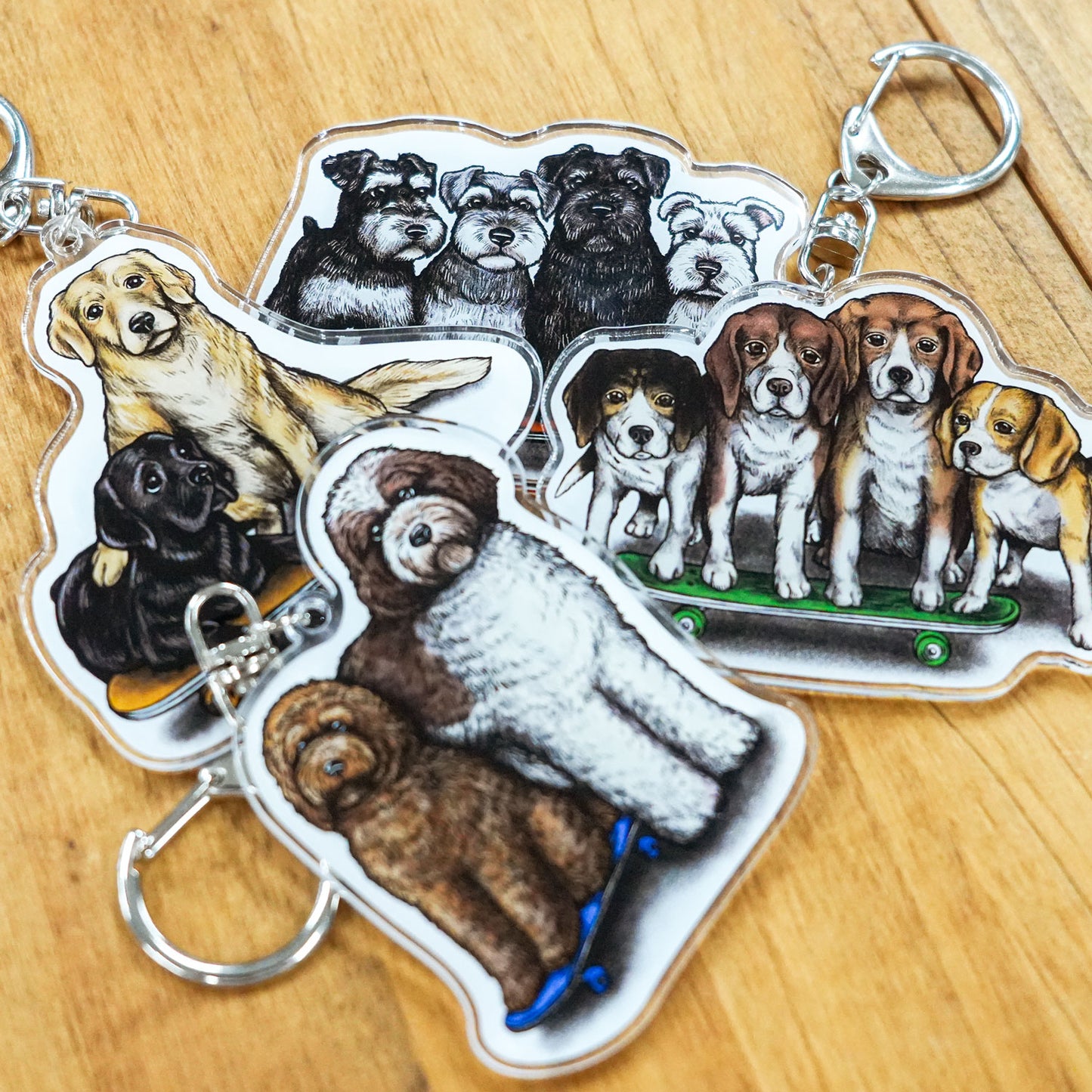 【数量限定！】80s VINTAGE DOG キーホルダー/全4犬種（送料無料）