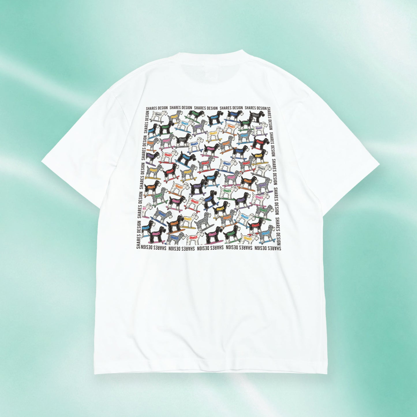 【全4犬種】ALL OVER COOL DRY TEE / 総柄 - 接触冷感 Tシャツ