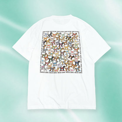【全4犬種】ALL OVER COOL DRY TEE / 総柄 - 接触冷感 Tシャツ