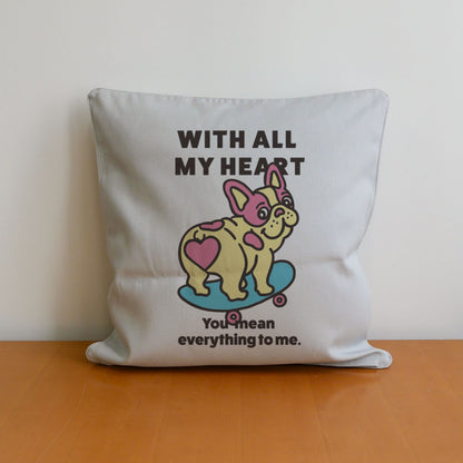 【期間限定！ 2/23 まで販売中】 〈 MY HEART♡〉 CUSHION COVER/ クッションカバー（送料無料）