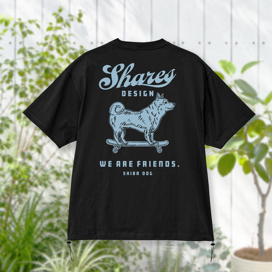 〈DOG FRIENDS〉Shiba /ドローコードTシャツ