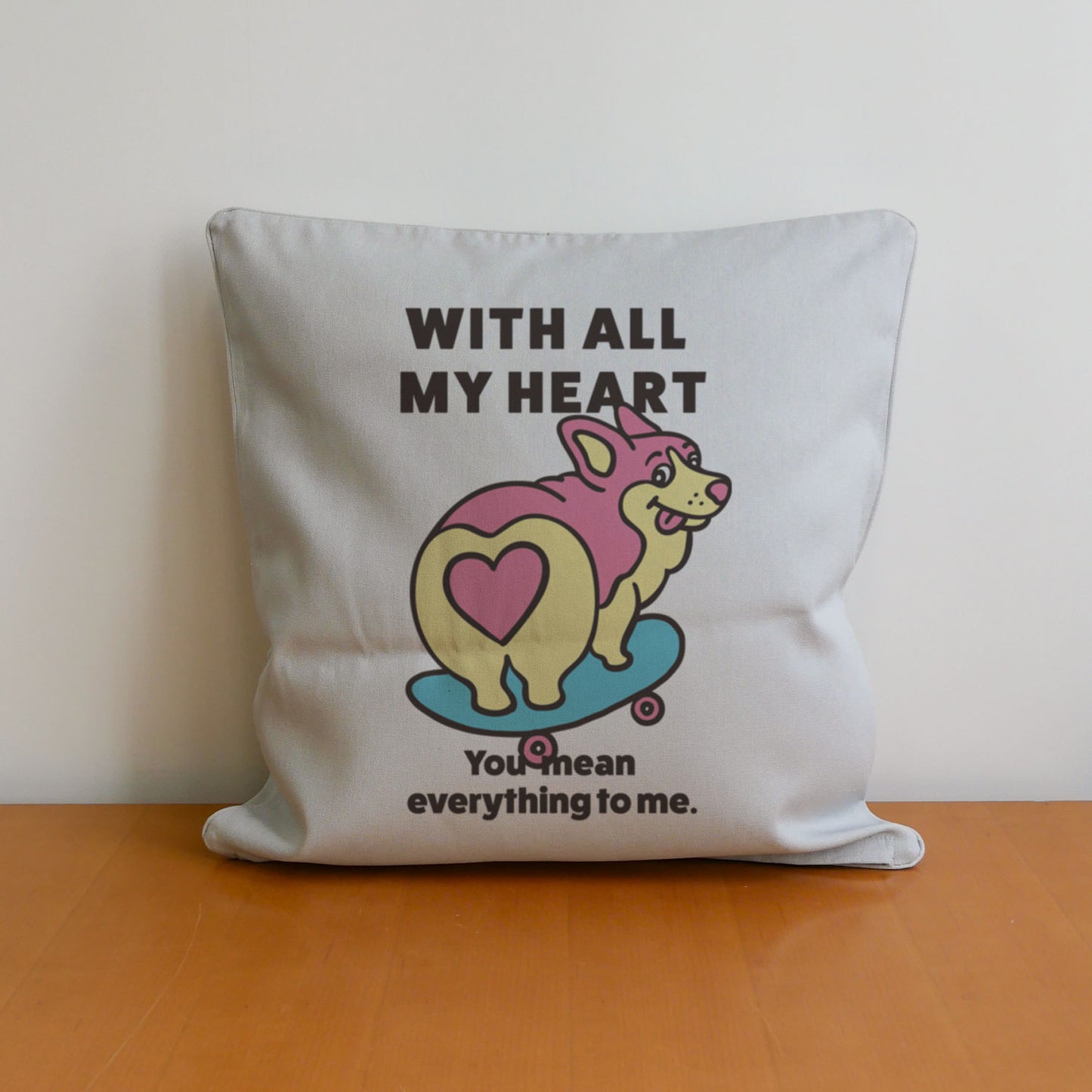 【期間限定！ 2/23 まで販売中】 〈 MY HEART♡〉 CUSHION COVER/ クッションカバー（送料無料）