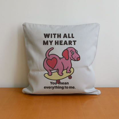 【期間限定！ 2/23 まで販売中】 〈 MY HEART♡〉 CUSHION COVER/ クッションカバー（送料無料）