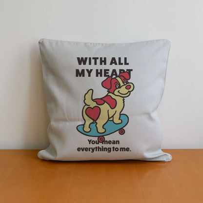 【期間限定！ 2/23 まで販売中】 〈 MY HEART♡〉 CUSHION COVER/ クッションカバー（送料無料）