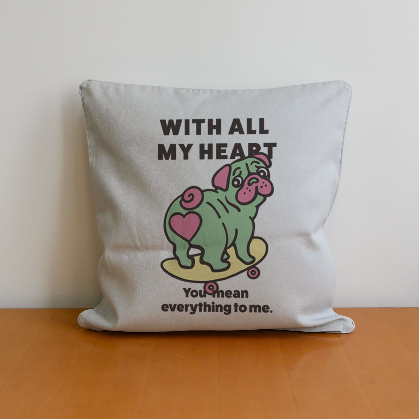 【期間限定！ 2/23 まで販売中】 〈 MY HEART♡〉 CUSHION COVER/ クッションカバー（送料無料）