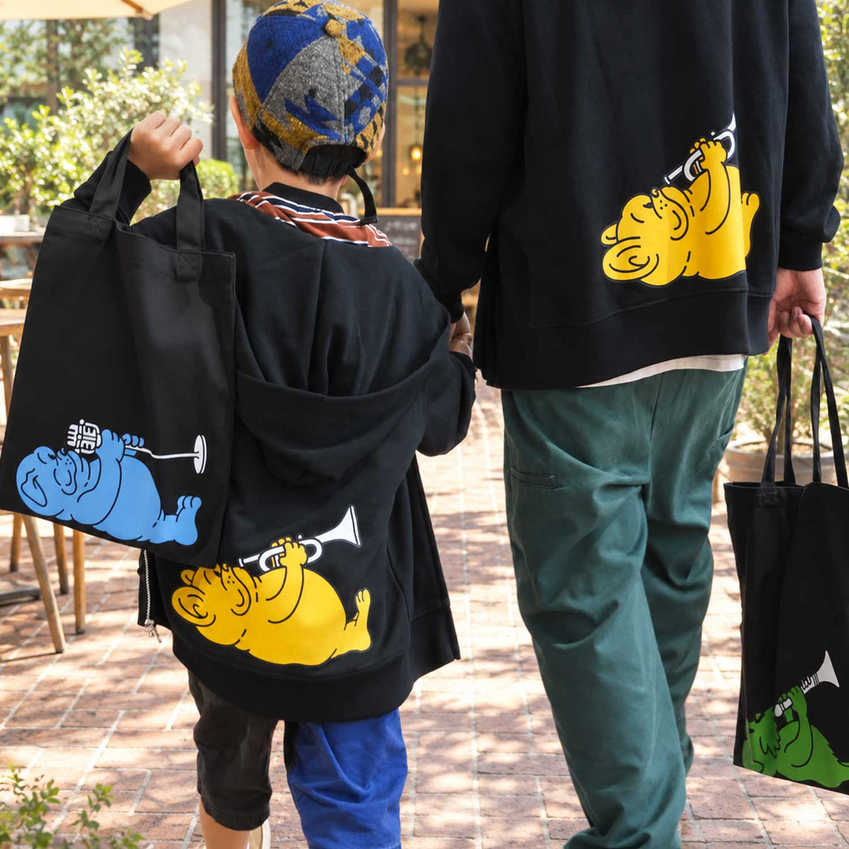 【期間限定！ 10/25 まで販売中】 〈COLOR-DOG〉 2PCS FLAT TOTE SET（送料無料）