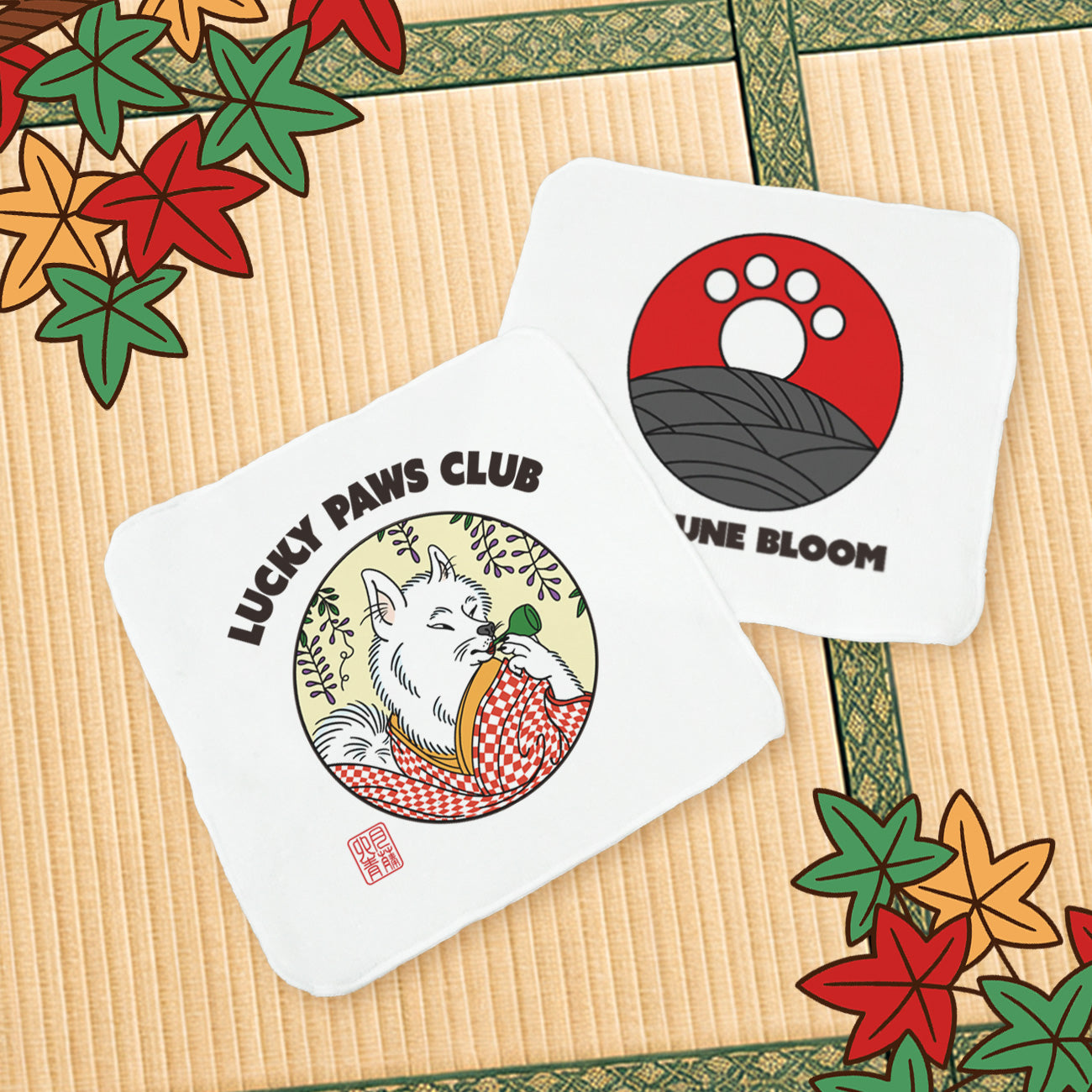 6/22まで期間限定！】LUCKY PAWS - HAND TOWEL SET/ ハンカチセット