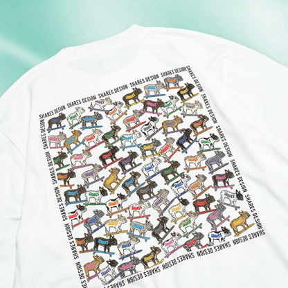【全4犬種】ALL OVER COOL DRY TEE / 総柄 - 接触冷感 Tシャツ