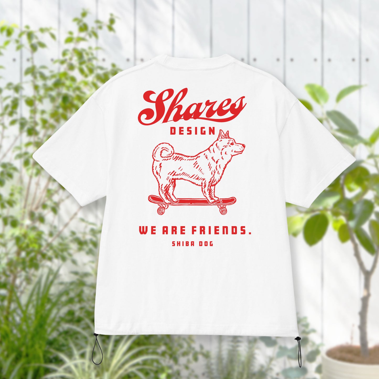 〈DOG FRIENDS〉Shiba /ドローコードTシャツ