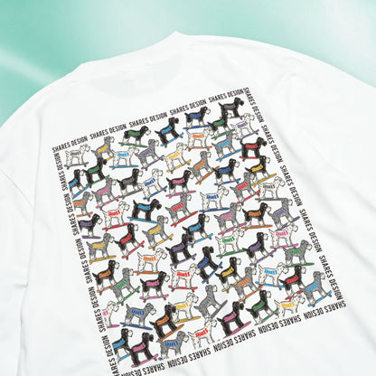【全4犬種】ALL OVER COOL DRY TEE / 総柄 - 接触冷感 Tシャツ