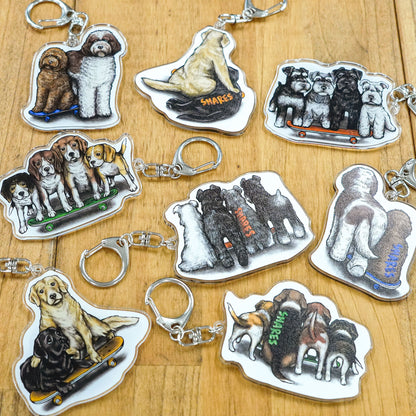 【数量限定！】80s VINTAGE DOG キーホルダー/全4犬種（送料無料）