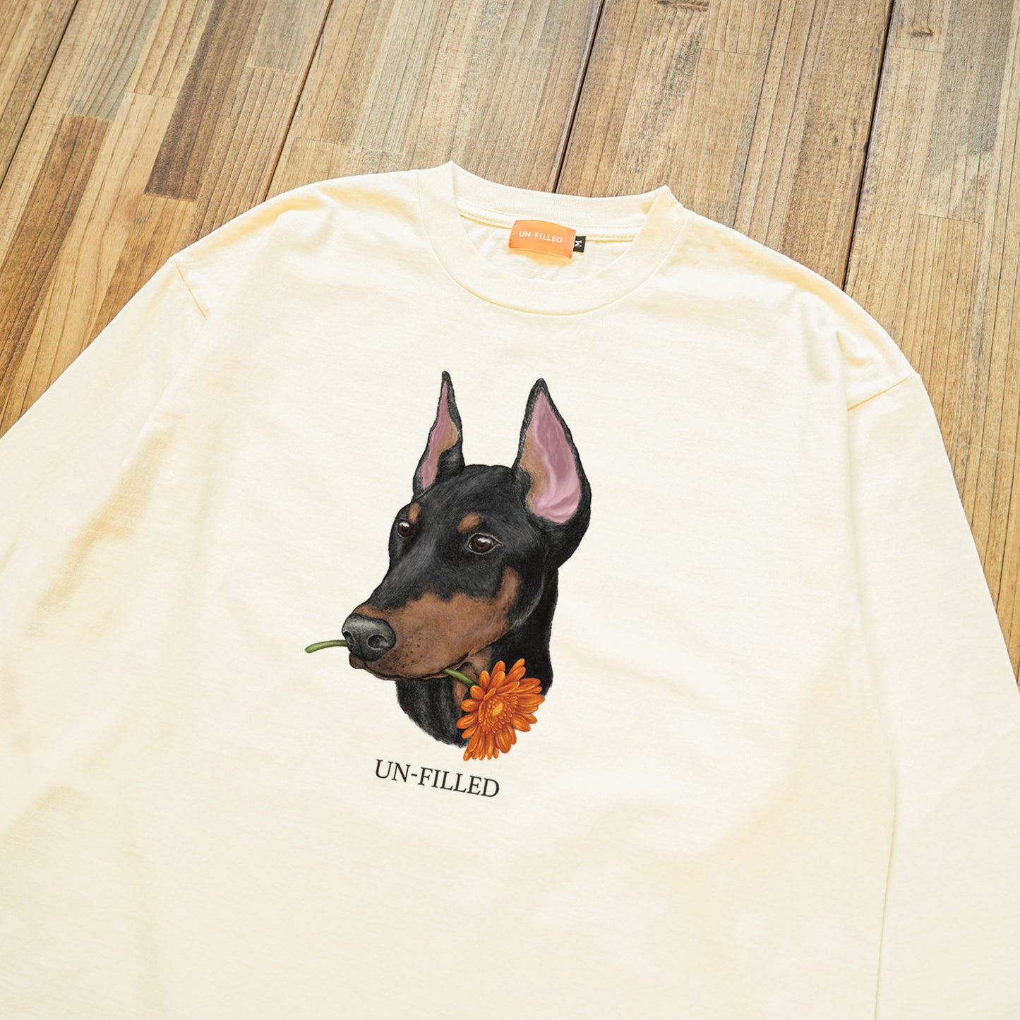 VINTAGE GERBERA DOG LONG SLEEVE T-SHIRT
