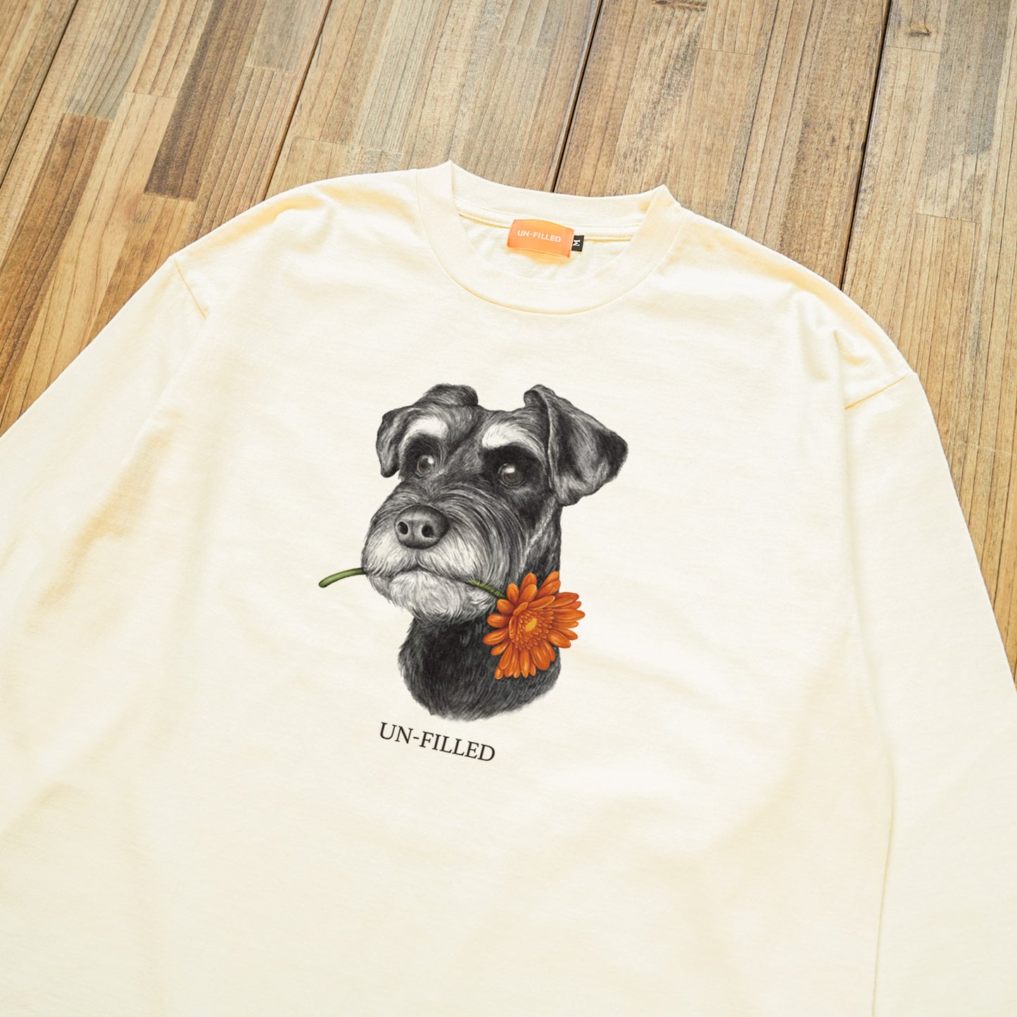 VINTAGE GERBERA DOG LONG SLEEVE T-SHIRT