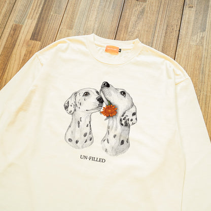 VINTAGE GERBERA DOG LONG SLEEVE T-SHIRT