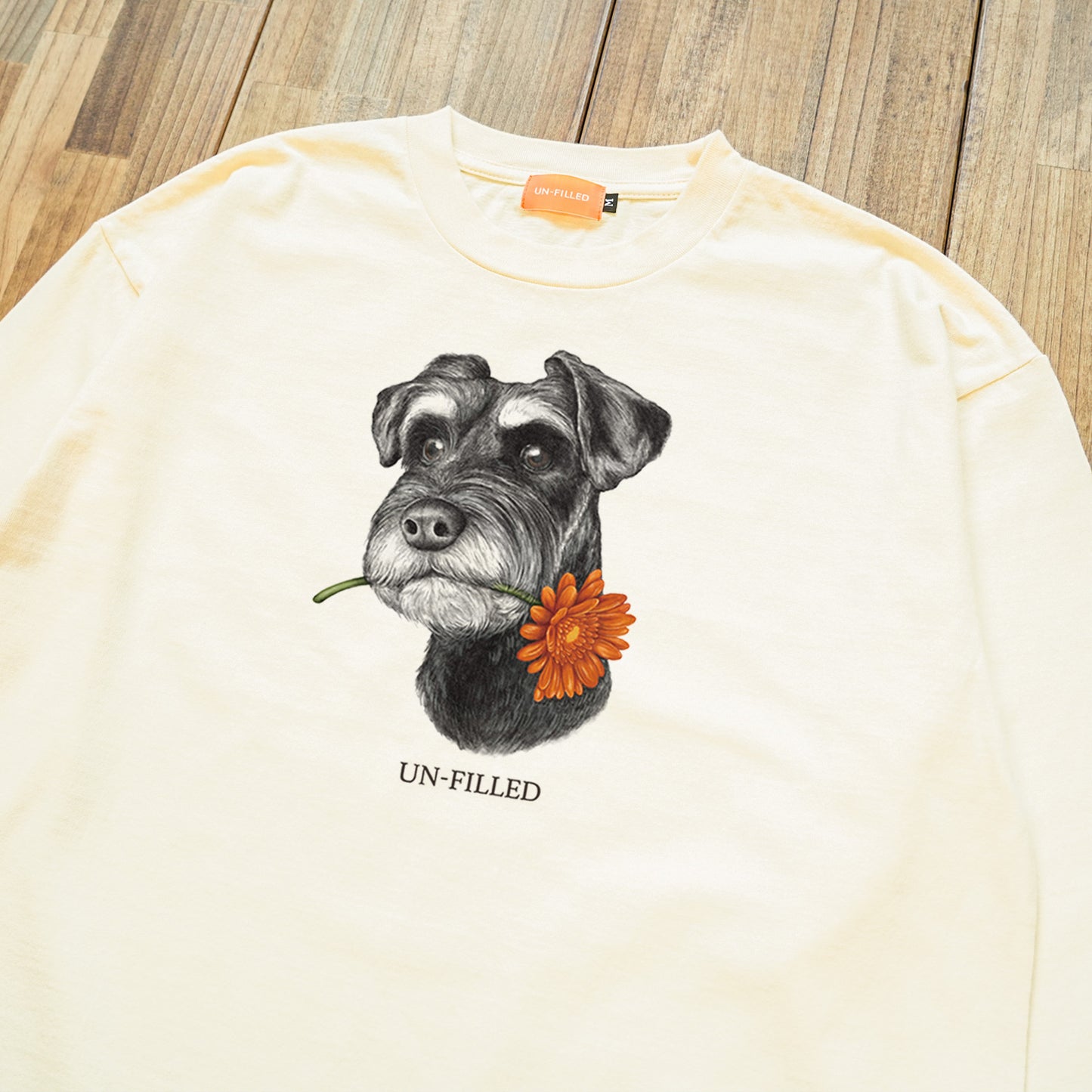VINTAGE GERBERA DOG LONG SLEEVE T-SHIRT