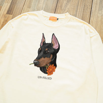 VINTAGE GERBERA DOG LONG SLEEVE T-SHIRT