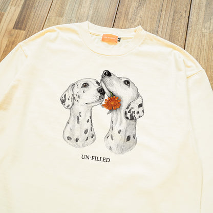 VINTAGE GERBERA DOG LONG SLEEVE T-SHIRT