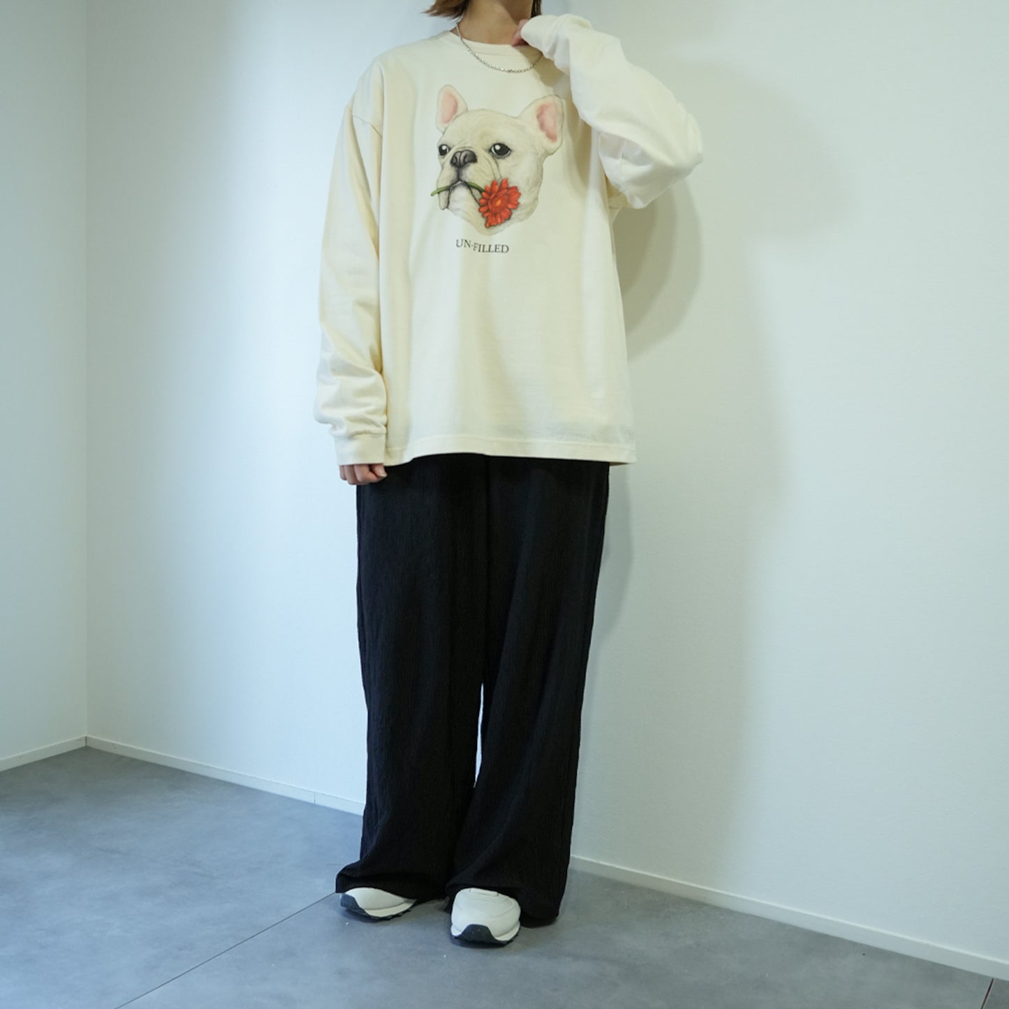 VINTAGE GERBERA DOG LONG SLEEVE T-SHIRT