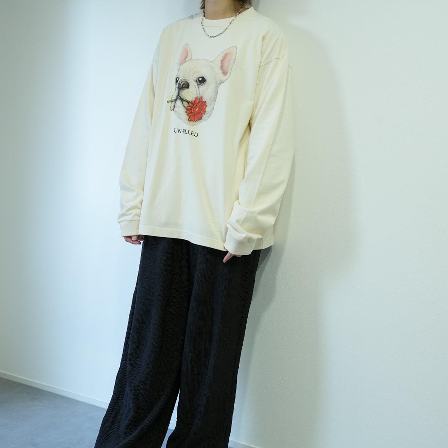 VINTAGE GERBERA DOG LONG SLEEVE T-SHIRT