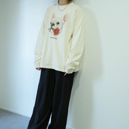 VINTAGE GERBERA DOG LONG SLEEVE T-SHIRT