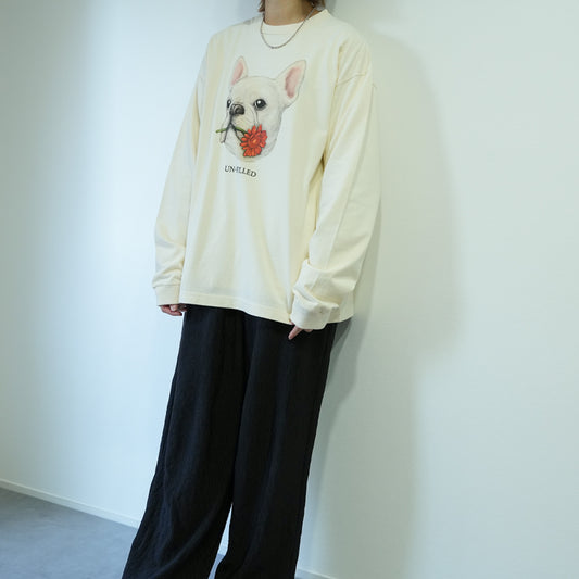 VINTAGE GERBERA DOG LONG SLEEVE T-SHIRT