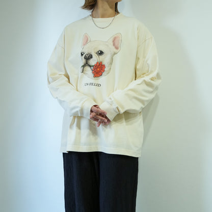 VINTAGE GERBERA DOG LONG SLEEVE T-SHIRT