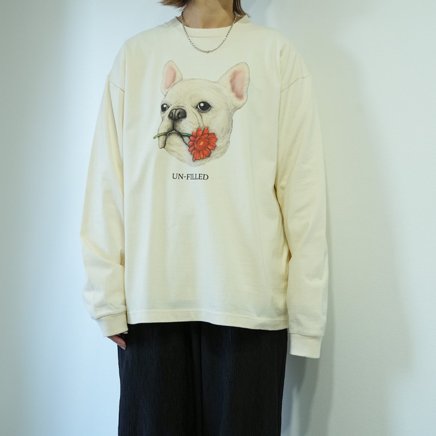VINTAGE GERBERA DOG LONG SLEEVE T-SHIRT