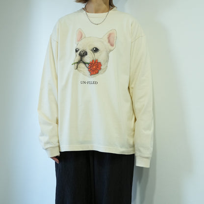 VINTAGE GERBERA DOG LONG SLEEVE T-SHIRT