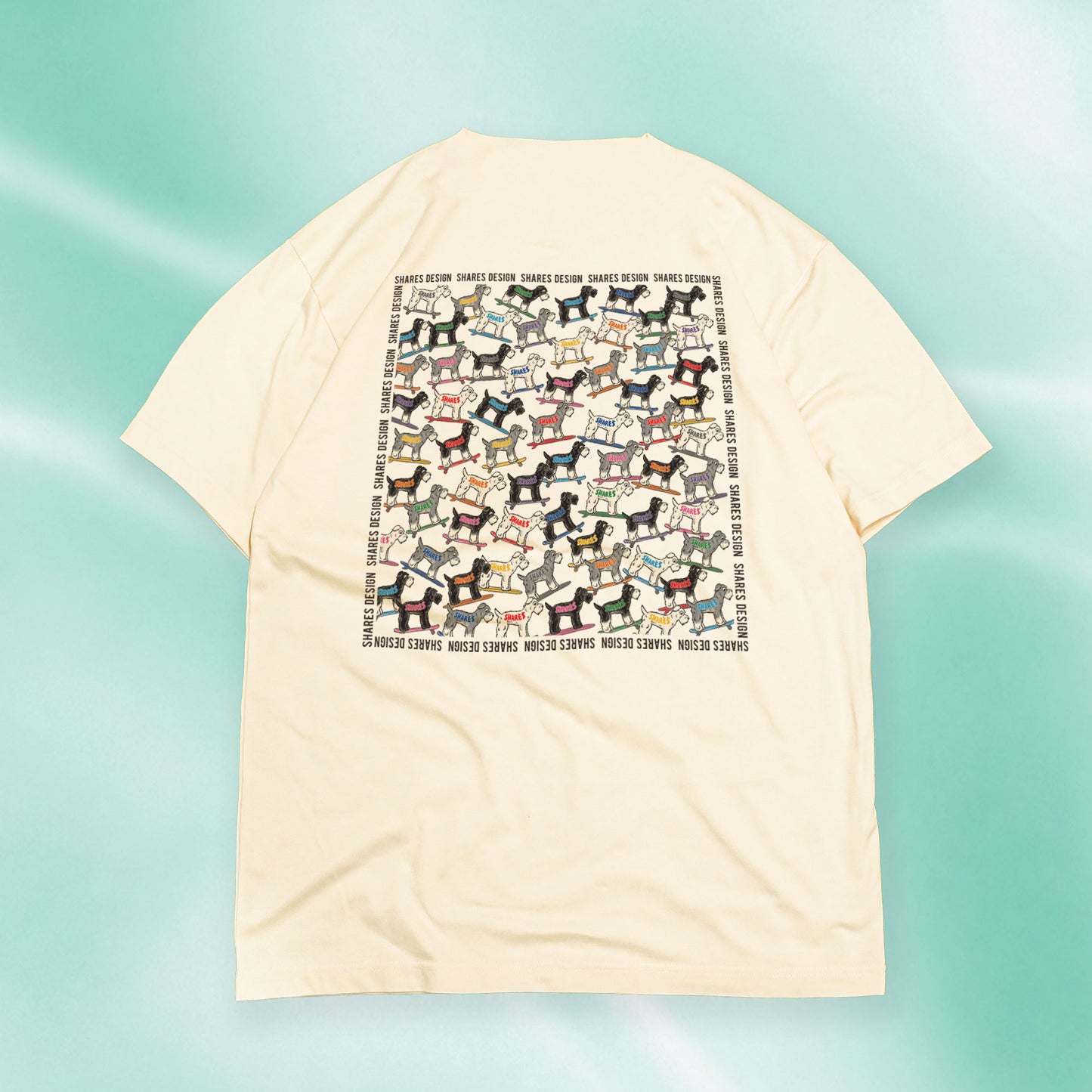 【全4犬種】ALL OVER COOL DRY TEE / 総柄 - 接触冷感 Tシャツ