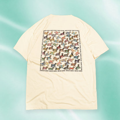 【全4犬種】ALL OVER COOL DRY TEE / 総柄 - 接触冷感 Tシャツ