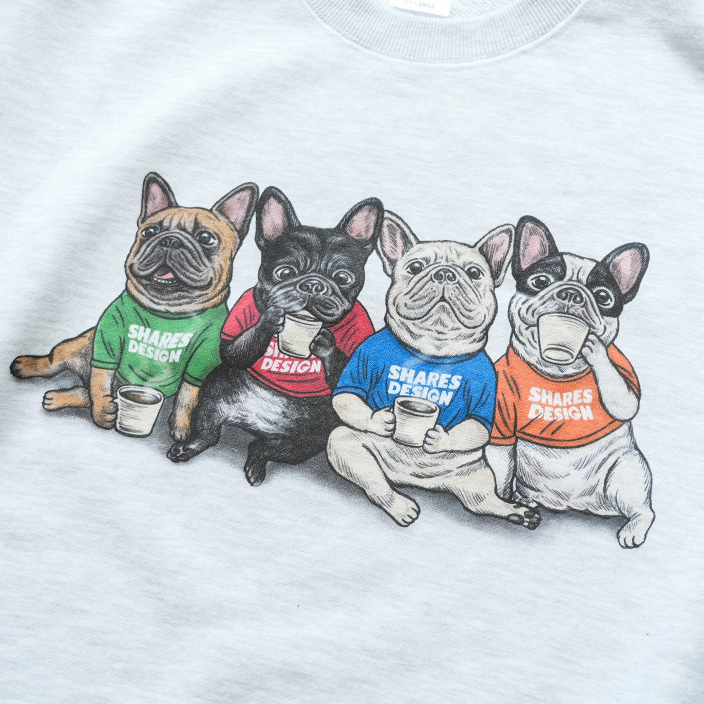 【期間限定！12月中旬お届け】4BUHI CAFE / クルーネックスウェット