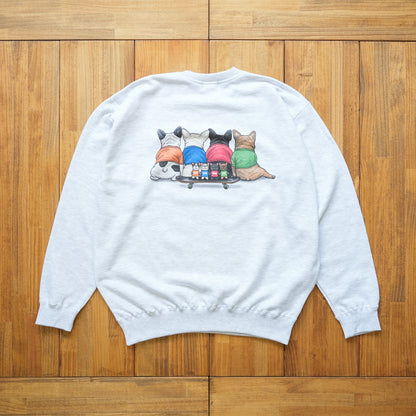 【期間限定！12月中旬お届け】4BUHI CAFE / クルーネックスウェット