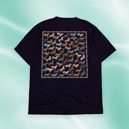 【全4犬種】ALL OVER COOL DRY TEE / 総柄 - 接触冷感 Tシャツ
