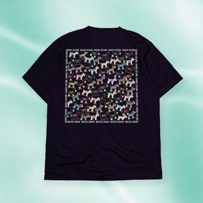 【全4犬種】ALL OVER COOL DRY TEE / 総柄 - 接触冷感 Tシャツ